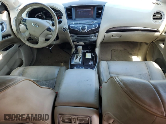 2014 Infiniti QX60 with VIN 5N1AL0MM5EC552698, listed as a Copart auction lot 57071675 with 123,610 mi miles and Salvage title. Bid and sale history available at DreamBid. Image 8.