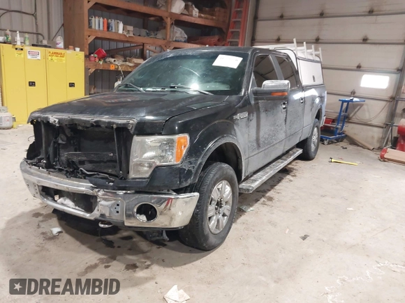 2010 Ford F-150 XL with VIN 1FTFW1EV8AFA57290, listed as a IAAI auction lot 41630049 with 163,077 mi miles. Bid and sale history available at carsss.com. Image 2.
