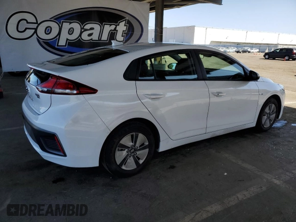 2020 Hyundai Ioniq Blue with VIN KMHC65LC6LU214918, listed as a Copart auction lot 57986465 with 297,217 mi miles and Salvage title. Bid and sale history available at DreamBid. Image 3.