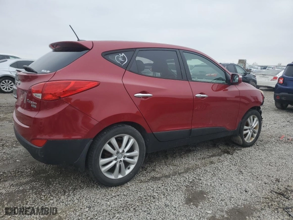 2013 Hyundai Tucson GLS with VIN KM8JU3AC3DU548264, listed as a Copart auction lot 43960485 with 176,949 mi miles and Salvage Title. Bid and sale history available at carsss.com. Image 3.