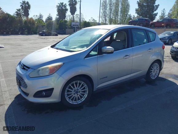 2013 Ford C-Max Hybrid SEL with VIN 1FADP5BU7DL502718, listed as a IAAI auction lot 42087598 with 185,461 mi miles. Bid and sale history available at carsss.com. Image 2.