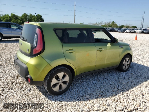 2015 Kia Soul with VIN KNDJN2A23F7799337, listed as a Copart auction lot 52396675 with 0 mi miles and Salvage Title. Bid and sale history available at carsss.com. Image 3.