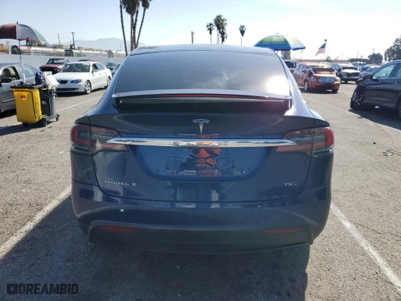 2018 Tesla Model X 75D with VIN 5YJXCBE22JF111938, listed as a Copart auction lot 47000303 with 63,430 mi miles. Bid and sale history available at carsss.com. Image 6.