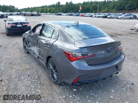2021 Acura ILX Premium with VIN 19UDE2F82MA005584, listed as a IAAI auction lot 40176167 with 38,951 mi miles and . Bid and sale history available at DreamBid. Image 3.