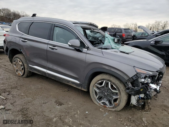 2022 Hyundai Santa Fe Plug-In Hybrid Limited with VIN KM8S7DA27NU047517, listed as a Copart auction lot 84692804 with 44,855 mi miles and Salvage Title. Bid and sale history available at carsss.com. Image 4.