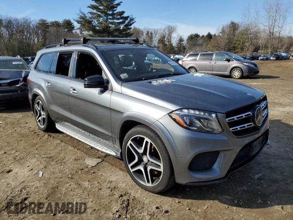 2017 Mercedes-Benz GLS 550 with VIN 4JGDF7DE2HA845142, listed as a Copart auction lot 43337704 with Not Provided miles and . Bid and sale history available at DreamBid. Image 4.