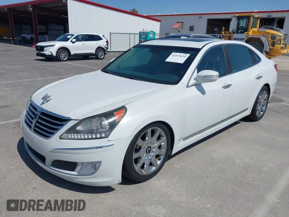 2011 Hyundai Equus Ultimate with VIN KMHGH4JF1BU035607, listed as a IAAI auction lot 42519619 with 116,107 mi miles and . Bid and sale history available at DreamBid. Image 2.