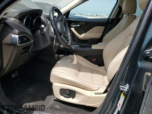 2018 Jaguar F-Pace 25t Prestige with VIN SADCK2FX6JA279736, listed as a Copart auction lot 53199595 with 62,176 mi miles and Salvage title. Bid and sale history available at DreamBid. Image 7.