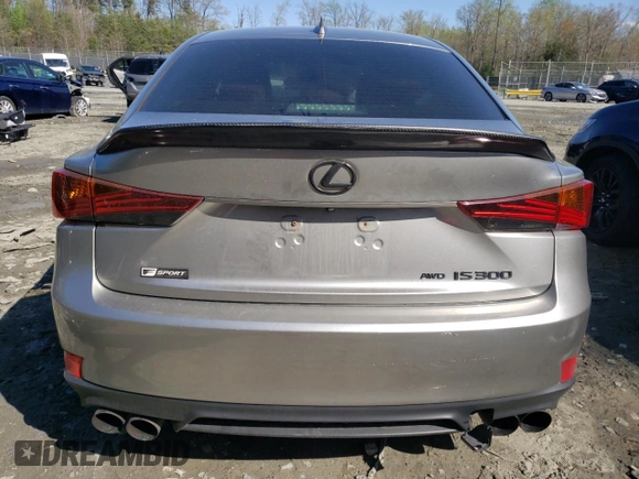 2019 Lexus IS 300 with VIN JTHC81D21K5037764, listed as a Copart auction lot 52334345 with 98,206 mi miles and Salvage title. Bid and sale history available at DreamBid. Image 6.