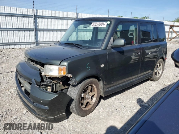 2005 Scion xB with VIN JTLKT324354008549, listed as a Copart auction lot 53237604 with 191,725 mi miles and Salvage Title. Bid and sale history available at carsss.com. Image 1.