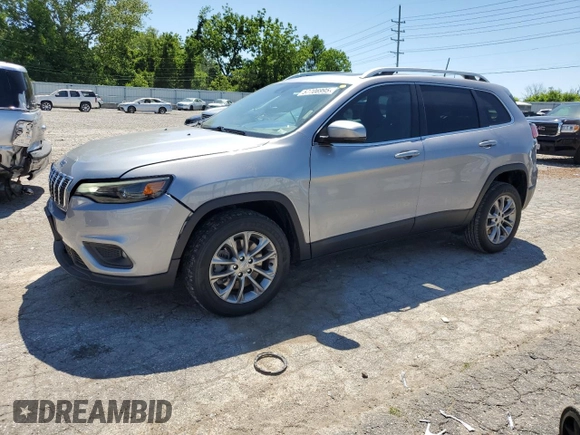 2021 Jeep Cherokee Latitude Lux with VIN 1C4PJLMX6MD103653, listed as a Copart auction lot 57706995 with 74,993 mi miles and Salvage title. Bid and sale history available at DreamBid. Image 1.