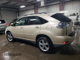 2008 Lexus RX 400h with VIN JTJHW31U582046795, listed as a Copart auction lot 51771335 with Not Provided miles and Salvage Title. Bid and sale history available at DreamBid. Image 2.