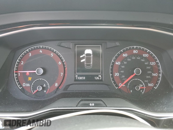 2021 Volkswagen Jetta S with VIN 3VWC57BU8MM035750, listed as a Copart auction lot 58870835 with 110,859 mi miles and Salvage title. Bid and sale history available at DreamBid. Image 9.
