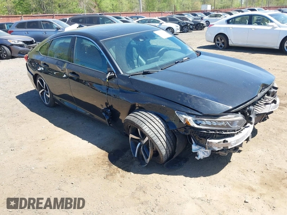 2020 Honda Accord Sport with VIN 1HGCV2F32LA001310, listed as a IAAI auction lot 42144612 with 54,728 mi miles and . Bid and sale history available at DreamBid. Image 1.