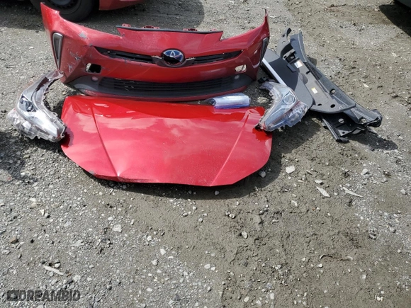 2019 Toyota Prius LE with VIN JTDL9RFU9K3011646, listed as a Copart auction lot 51190575 with 55,982 mi miles and Salvage Title. Bid and sale history available at carsss.com. Image 12.