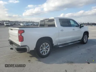 2019 Chevrolet Silverado 1500 LTZ with VIN 1GCUYGEDXKZ163879, listed as a Copart auction lot 42120705 with 52,641 mi miles and Salvage Title. Bid and sale history available at DreamBid. Image 3.
