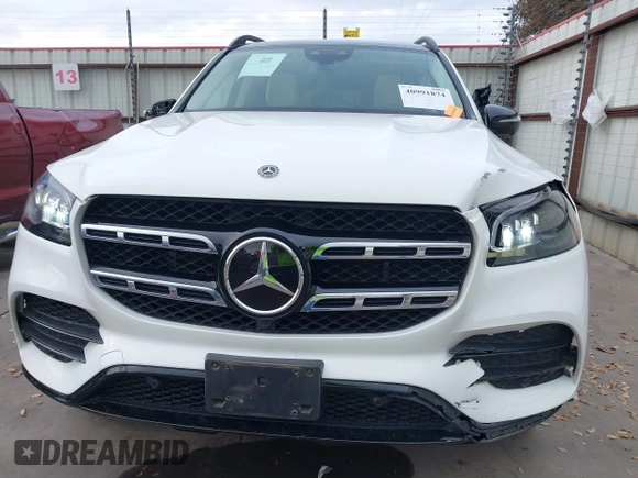 2021 Mercedes-Benz GLS 580 with VIN 4JGFF8GEXMA445382, listed as a IAAI auction lot 40991874 with 51,955 mi miles and . Bid and sale history available at DreamBid. Image 18.