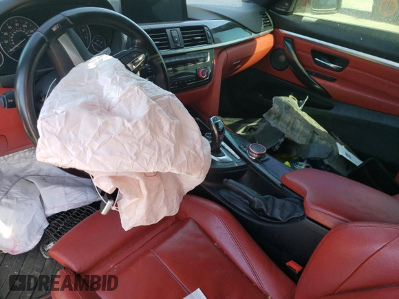 2016 BMW 4 Series 435i with VIN WBA3R1C57GK529554, listed as a Copart auction lot 47603145 with Not provided miles and Salvage title. Bid and sale history available at DreamBid. Image 8.