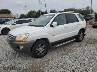 2007 Kia Sportage LX with VIN KNDJE723977359998, listed as a Copart auction lot 71108904 with 340,110 mi miles and Clean Title. Bid and sale history available at carsss.com. Image 1.