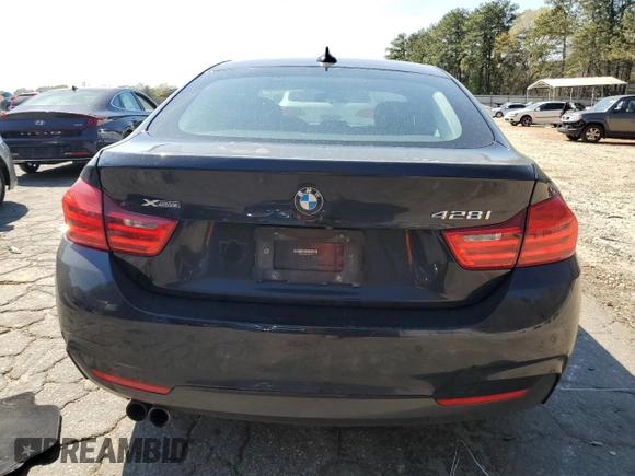 2015 BMW 4 Series 428i xDrive with VIN WBA4A7C58FD413734, listed as a Copart auction lot 50252325 with 74,629 mi miles and Salvage title. Bid and sale history available at DreamBid. Image 6.