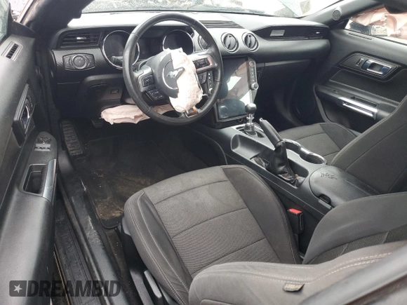 2017 Ford Mustang V6 with VIN 1FA6P8AMXH5212110, listed as a Copart auction lot 57043455 with 66,242 mi miles and Salvage title. Bid and sale history available at DreamBid. Image 8.