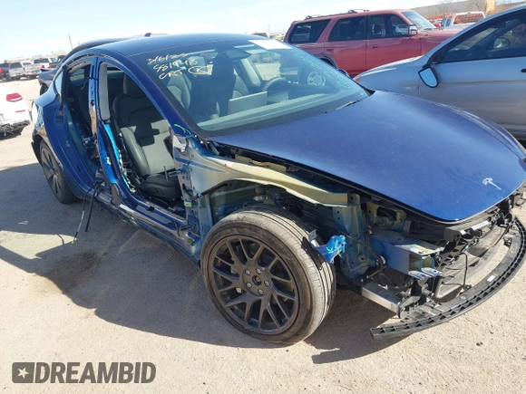 2024 Tesla Model 3 Long Range with VIN 5YJ3E1EB2RF758998, listed as a IAAI auction lot 41861108 with 14,531 mi miles and . Bid and sale history available at DreamBid. Image 1.