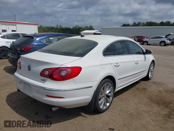 2012 Volkswagen CC VR6 Executive 4Motion with VIN WVWGU7AN8CE527488, listed as a IAAI auction lot 41967377 with 109,609 mi miles. Bid and sale history available at carsss.com. Image 4.