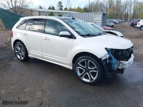 2013 Ford Edge Sport with VIN 2FMDK4AK7DBA97149, listed as a IAAI auction lot 41889703 with 90,541 mi miles. Bid and sale history available at carsss.com. Image 1.