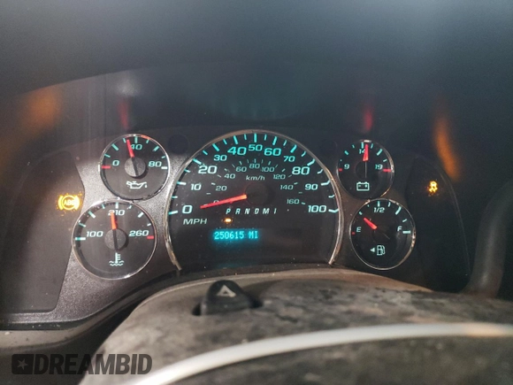 2012 Chevrolet Express Cargo Van with VIN 1GCWGFCA8C1100293, listed as a Copart auction lot 50470195 with 250,615 mi miles and Salvage Title. Bid and sale history available at carsss.com. Image 9.