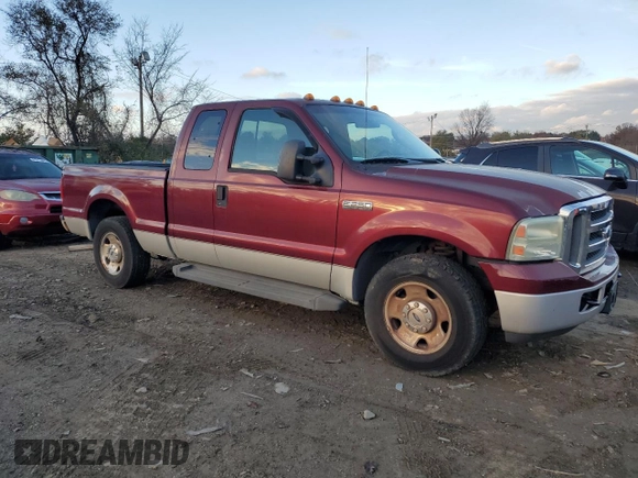 2007 Ford Super Duty F-250 XL with VIN 1FTNX20567EA06262, listed as a Copart auction lot 80121844 with 113,572 mi miles and Clean Title. Bid and sale history available at carsss.com. Image 4.