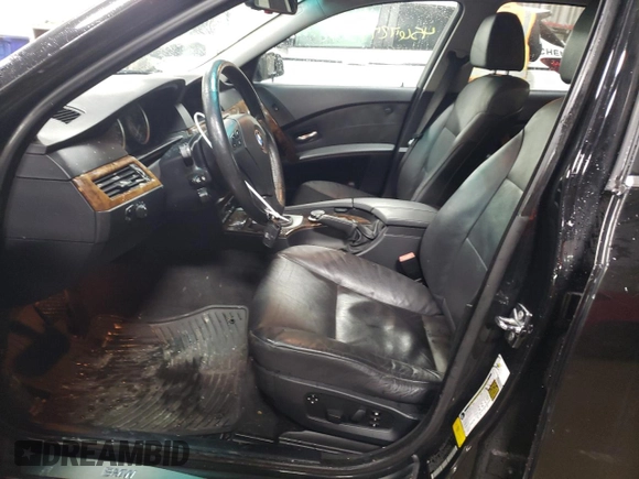 2007 BMW 5 Series 530xi with VIN WBANF73597CU25081, listed as a Copart auction lot 45672795 with 76,894 mi miles and Salvage Title. Bid and sale history available at carsss.com. Image 7.