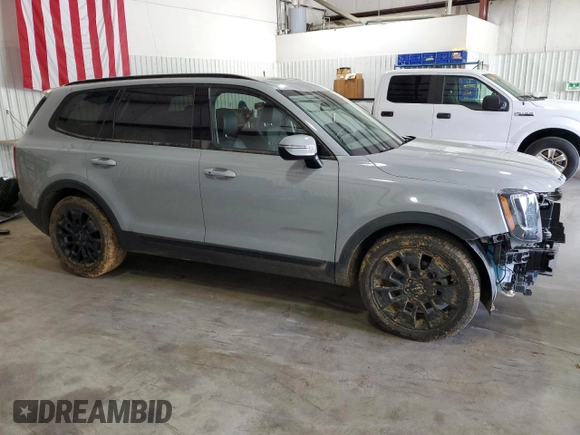2022 Kia Telluride EX with VIN 5XYP3DHC0NG270021, listed as a Copart auction lot 50708455 with 79,830 mi miles and Salvage Title. Bid and sale history available at carsss.com. Image 4.