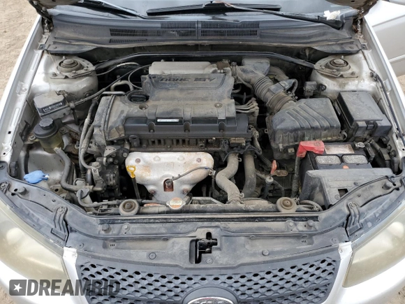 2009 Kia Spectra with VIN KNAFE241395022419, listed as a Copart auction lot 74794994 with 201,212 mi miles and Salvage Title. Bid and sale history available at carsss.com. Image 12.