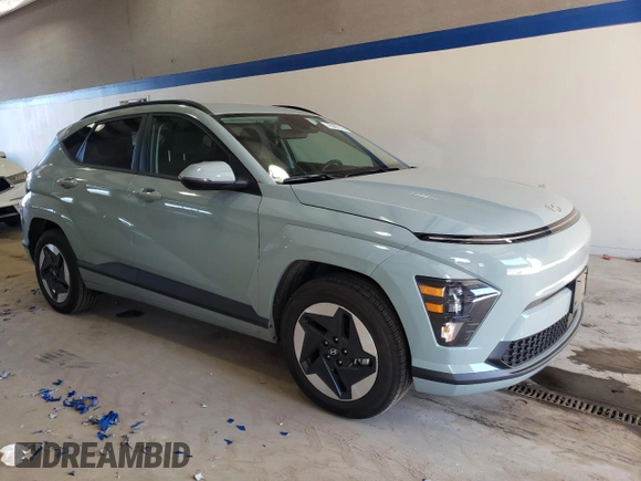 2024 Hyundai Kona SEL with VIN KM8HC3A62RU005782, listed as a Copart auction lot 76996344 with 2,974 mi miles and Salvage Title. Bid and sale history available at DreamBid. Image 4.