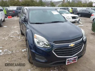 2017 Chevrolet Equinox LS with VIN 2GNALBEK7H1515179, listed as a IAAI auction lot 41258016 with 106,202 mi miles. Bid and sale history available at carsss.com. Image 1.