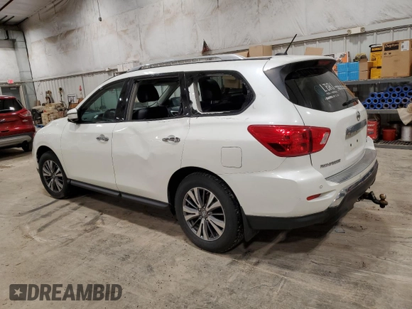 2017 Nissan Pathfinder SL with VIN 5N1DR2MM6HC684865, listed as a Copart auction lot 54180065 with 141,716 mi miles and Clean Title. Bid and sale history available at DreamBid. Image 2.