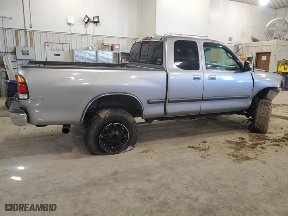 2002 Toyota Tundra SR5 with VIN 5TBRT34112S243196, listed as a Copart auction lot 46224555 with 0 mi miles and Salvage Title. Bid and sale history available at carsss.com. Image 3.