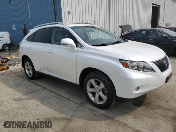 2010 Lexus RX 350 with VIN JTJBK1BA4A2002285, listed as a Copart auction lot 60597945 with 61,903 mi miles and Salvage title. Bid and sale history available at DreamBid. Image 4.