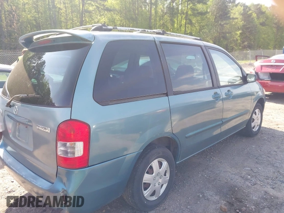 2001 Mazda MPV DX with VIN JM3LW28G610200849, listed as a IAAI auction lot 41974490 with 228,914 mi miles. Bid and sale history available at carsss.com. Image 4.