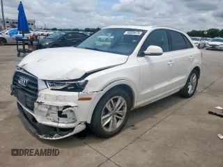 2016 Audi Q3 Premium Plus with VIN WA1EFCFS5GR009808, listed as a Copart auction lot 60688475 with 123,826 mi miles and Salvage title. Bid and sale history available at DreamBid. Image 1.