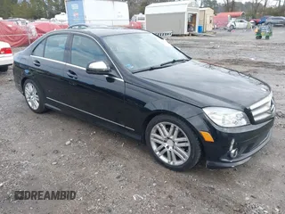 2009 Mercedes-Benz C-Class 3.0L Sport with VIN WDDGF81X09F197405, listed as a IAAI auction lot 41290697 with 219,519 mi miles. Bid and sale history available at carsss.com. Image 1.