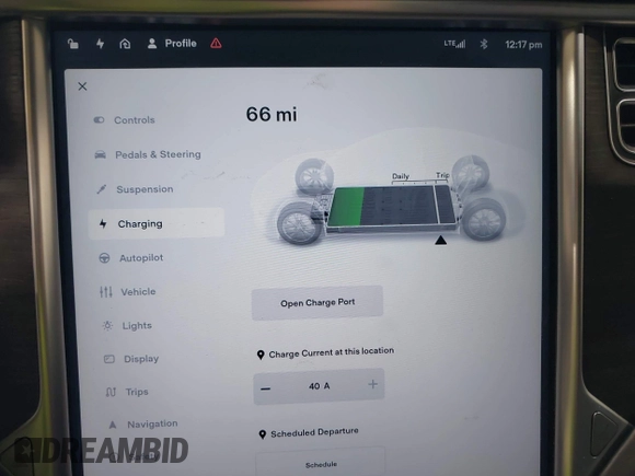 2016 Tesla Model S 90D with VIN 5YJSA1E22GF124109, listed as a IAAI auction lot 42487466 with 83,593 mi miles and . Bid and sale history available at DreamBid. Image 17.