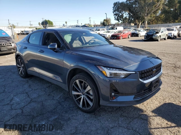 2021 Polestar 2 Launch Edition with VIN LPSED3KA6ML016587, listed as a Copart auction lot 79873454 with 0 mi miles and Salvage Title. Bid and sale history available at carsss.com. Image 4.
