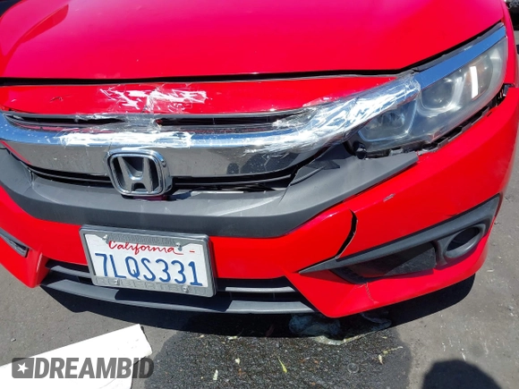2016 Honda Civic Sedan EX with VIN 2HGFC2F86GH504117, listed as a IAAI auction lot 41935116 with 147,848 mi miles. Bid and sale history available at carsss.com. Image 12.