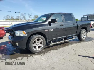 2018 Ram 1500 Express with VIN 1C6RR7KT7JS222447, listed as a Copart auction lot 53324595 with 63,405 mi miles and Salvage title. Bid and sale history available at DreamBid. Image 1.