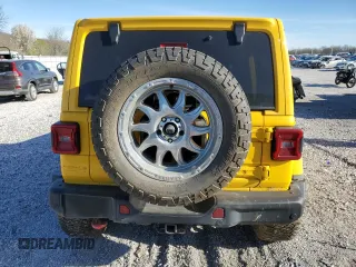 2020 Jeep Wrangler Unlimited Rubicon с VIN 1C4HJXFG3LW187460, выставлен на аукционе Copart как лот 50154435 с пробегом 87 981 миль миль и Списание • Salvage title. История ставок и продаж доступна на DreamBid. Изображение 6.