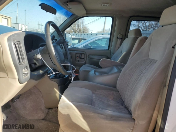 1999 Chevrolet Express Van with VIN 1GBFG15R6X1094977, listed as a Copart auction lot 48469965 with 0 mi miles and Salvage Title. Bid and sale history available at carsss.com. Image 7.