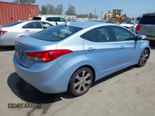 2012 Hyundai Elantra Limited with VIN KMHDH4AE5CU464938, listed as a IAAI auction lot 42572413 with 181,076 mi miles and . Bid and sale history available at DreamBid. Image 4.
