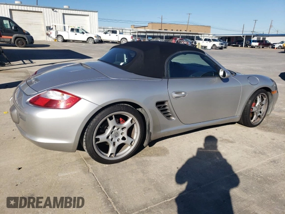 2005 Porsche Boxster S with VIN WP0CB29835U731646, listed as a Copart auction lot 80657904 with Not provided miles and Salvage title. Bid and sale history available at DreamBid. Image 3.