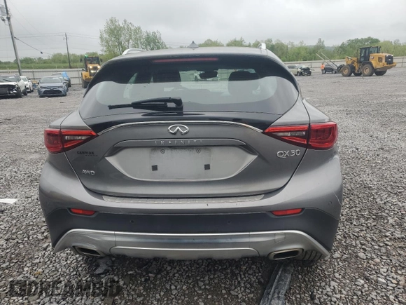 2018 Infiniti QX30 Premium with VIN SJKCH5CR7JA049931, listed as a Copart auction lot 52024955 with 94,588 mi miles and Clean title. Bid and sale history available at DreamBid. Image 6.